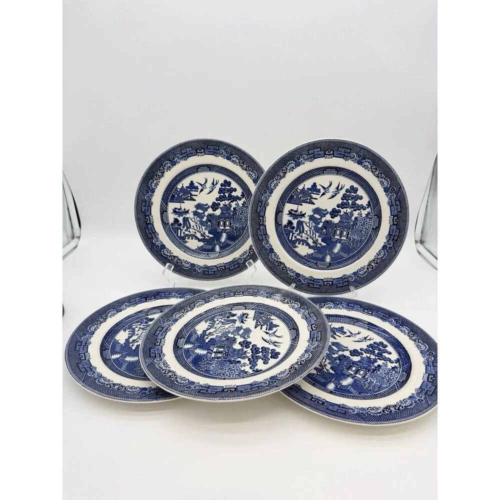 Johnson Bros England Porcelain Blue Willow 10